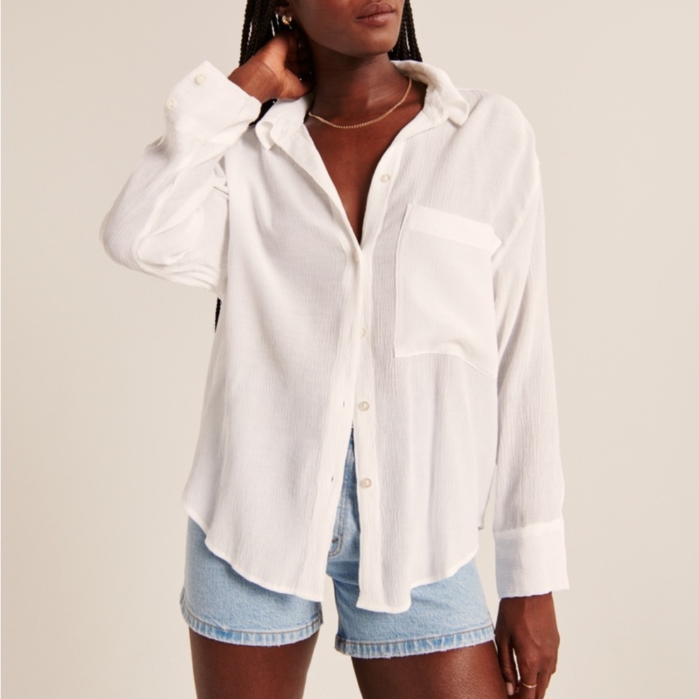 White button down